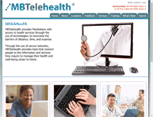 Tablet Screenshot of mbtelehealth.ca